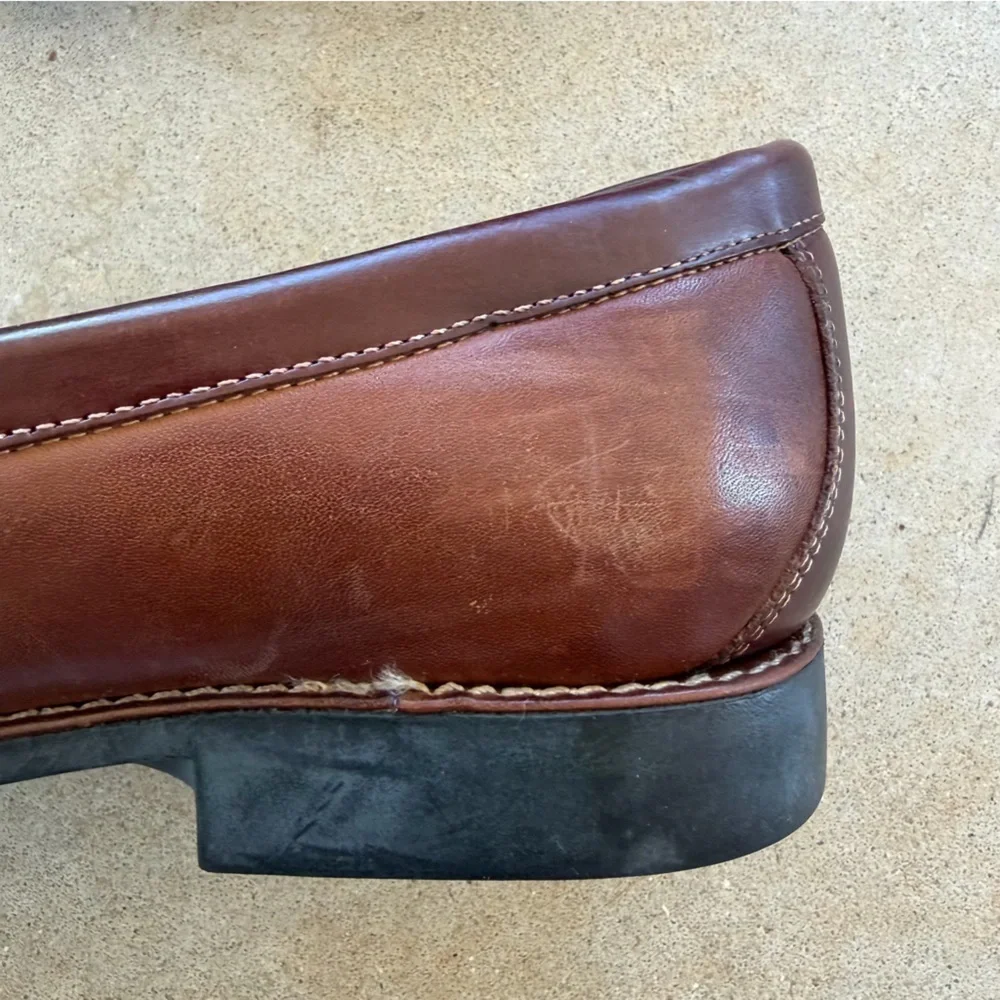 Johnston & Murphy Ainsworth Penny Brown Loafer Sheepskin Men’s Size 12